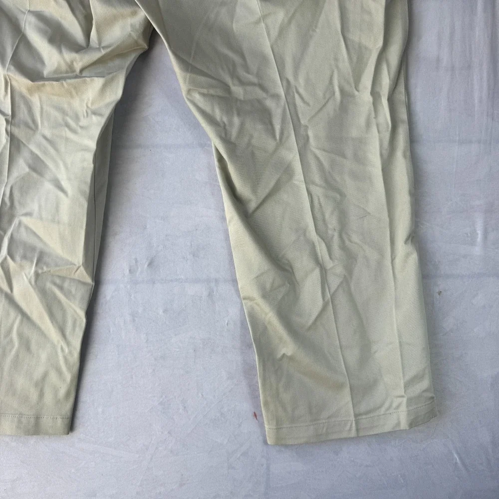 Dockers Signature Iron Free Khaki Pants Mens 52x30 Gray Flex Comfort Classic Fit
